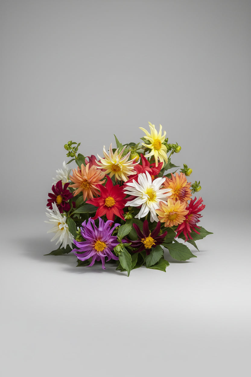 Dahlia Dwarf Cactus Mix Seeds – Heirloom Compact Quilled Specialty