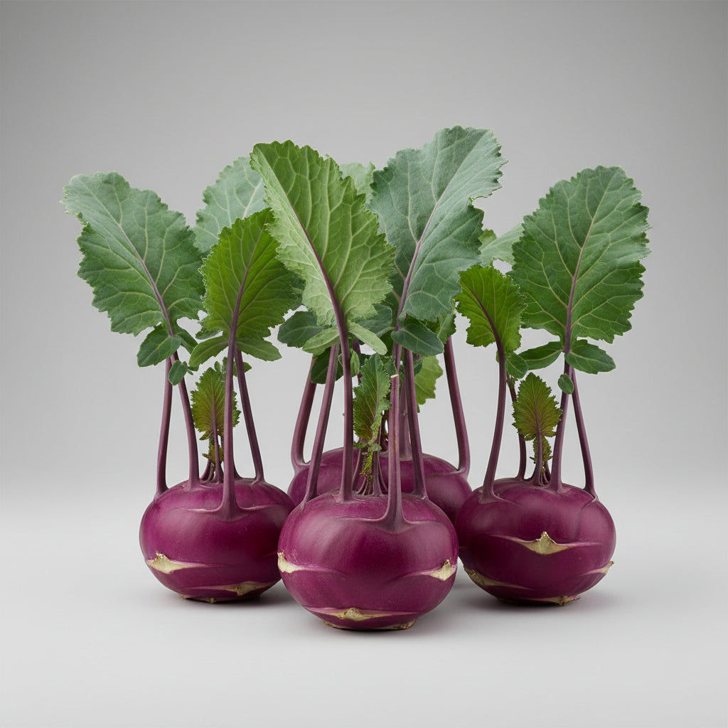 Kohlrabi Purple Vienna Seeds – Heirloom Crisp Specialty Classic