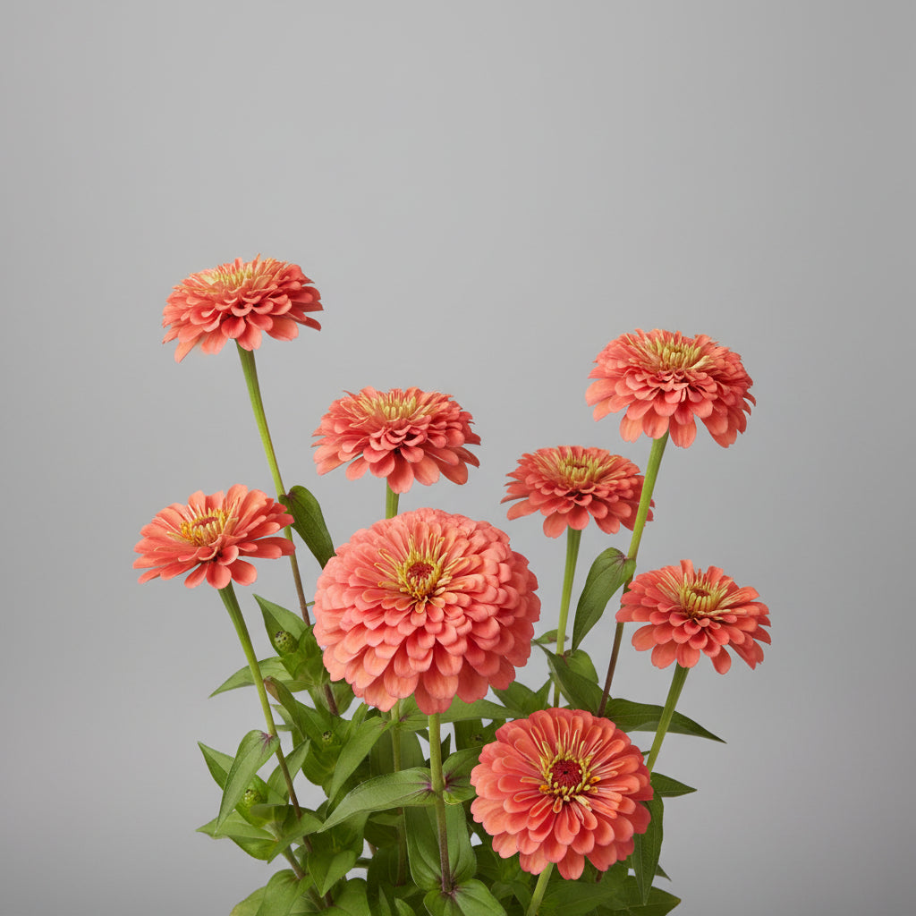 Zinnia Coral Beauty Seeds – Heirloom Warm-Toned Specialty Favorite