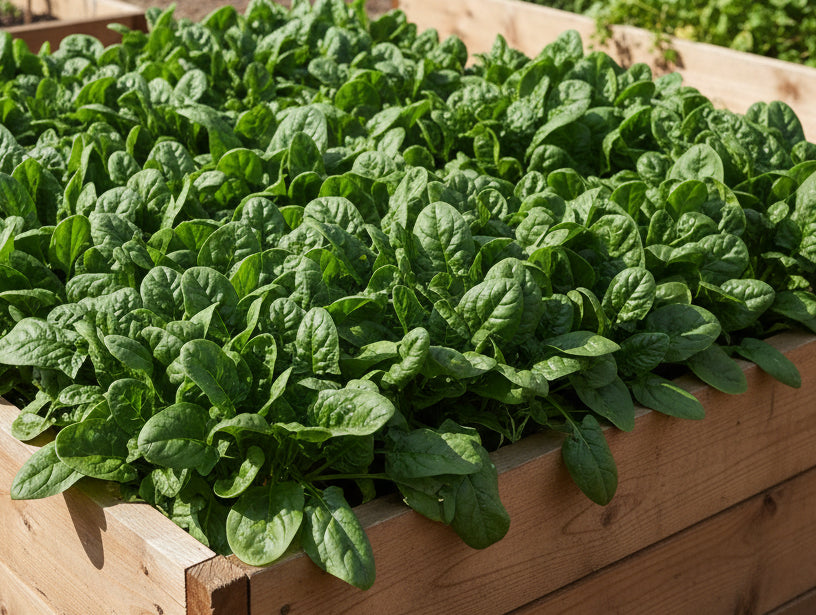 Direct sowing winter spinach and kale in early September