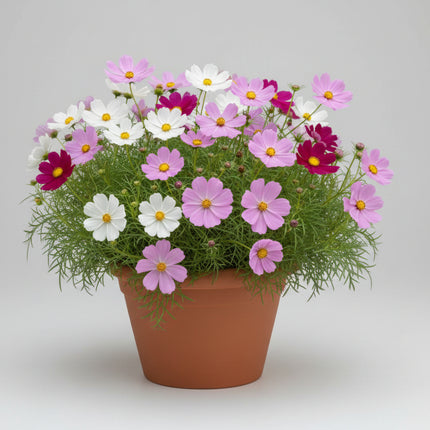 Cosmos Candyfloss Mix Seeds – Heirloom Feathery Compact Floral Classic