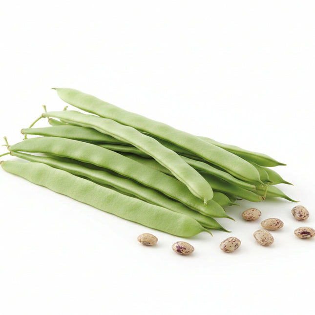 A pile of fresh green broad bean pods with attached leaves, arranged on a dark background.