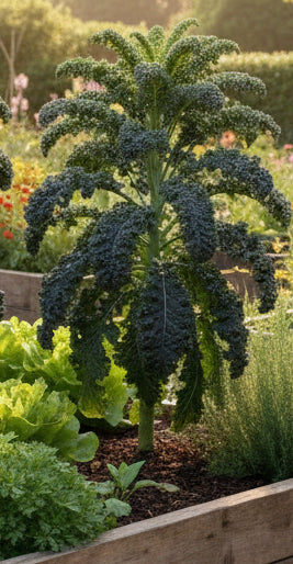 Kale Lacinato Seeds – Heirloom Tuscan Dinosaur Classic