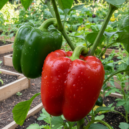 Pepper Big Red Seeds – Heirloom Sweet Thick-Walled Bell Classic