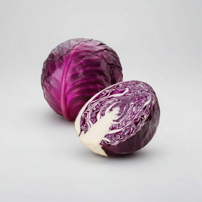 Cabbage Red Acre Seeds – Heirloom Compact Dark Red Standard