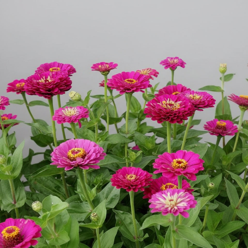 Zinnia Dahlia Flowered Purple Prince Seeds – Heirloom Royal Purple Classic
